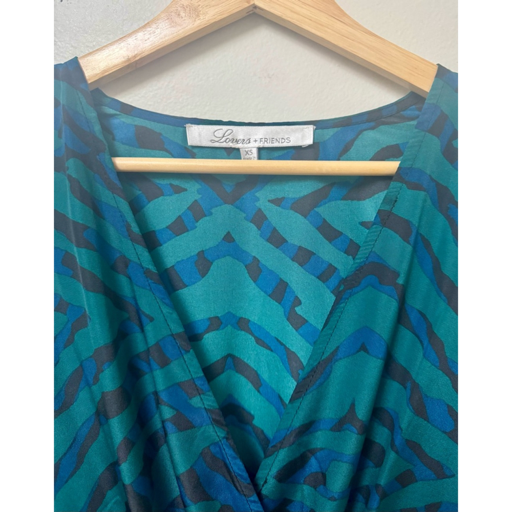 Lovers + Friends Abstract Print Long Sleeve Romper (XS) - Picture 10 of 13